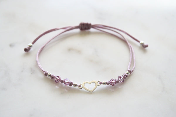 Cordel-Armband Herz