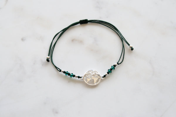 Cordel-Armband "The World"