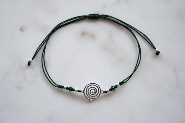 Cordel-Armband Spiral