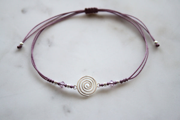 Cordel-Armband Spiral