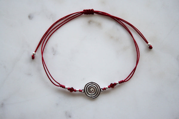 Cordel-Armband Spiral