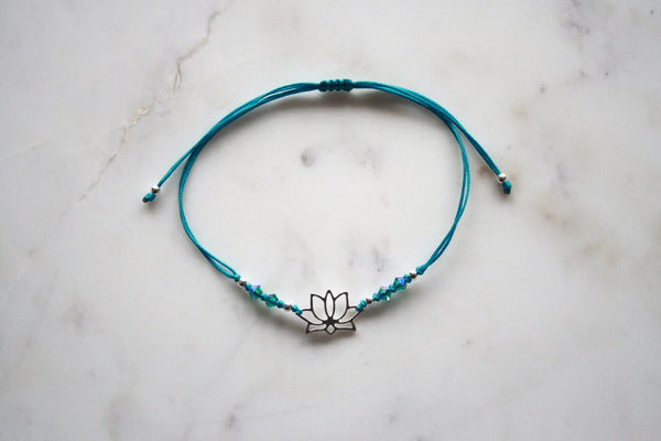 Cordelarmband Lotus