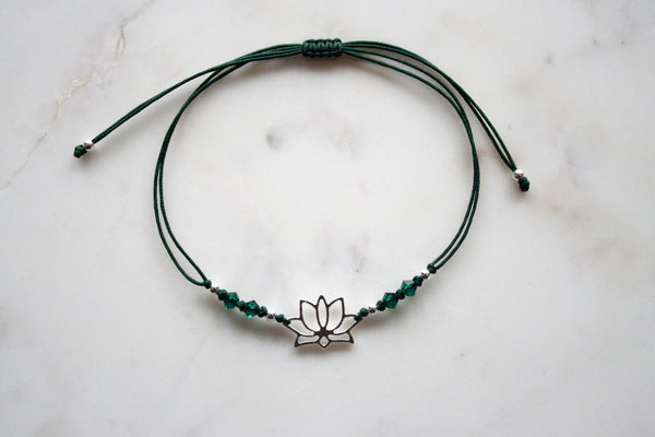 Cordelarmband Lotus