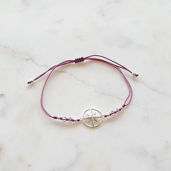 Cordel-Armband Kompass