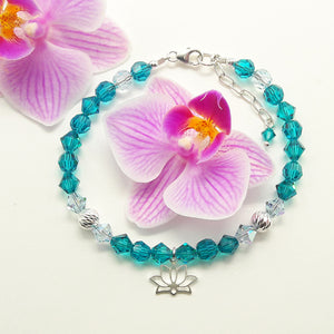 Armband - Kollektion Lotus, türkisblau