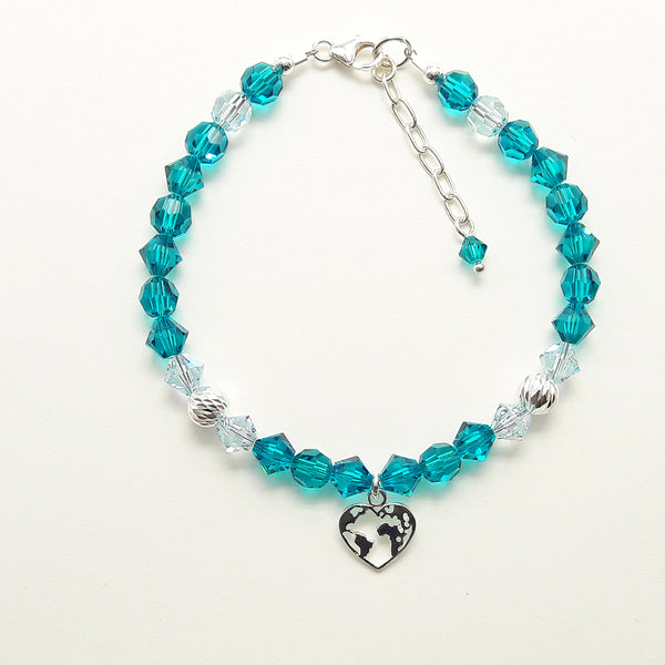 Armband - Kollektion "World", türkisblau