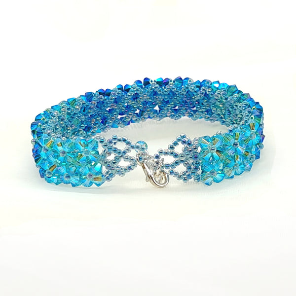 Armband Delight L, Blau-Türkis