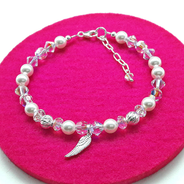 Armband - Kollektion Engelsflügel, Crystalwhite