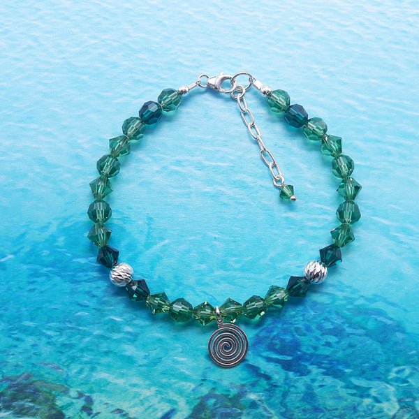 Armband - Kollektion "Spiral", Green Variation