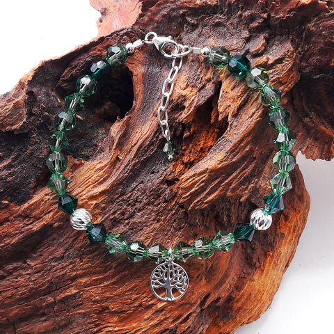 Armband - Kollektion Baum des Lebens, Green-Mix