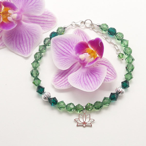 Armband - Kollektion Lotus, Green-Mix