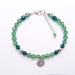 Armband - Kollektion "Spiral", Green Variation
