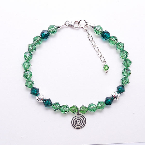 Armband - Kollektion "Spiral", Green Variation