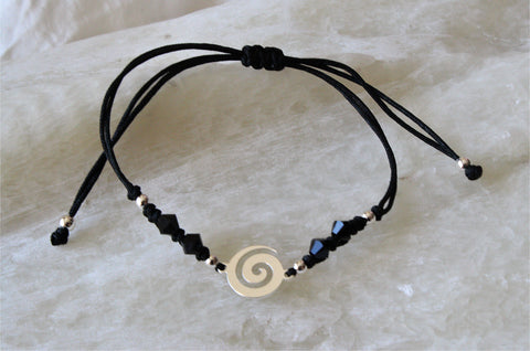 Cordel-Armband Muschel-Spirale